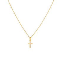 Agnes Cross Necklace (Gold)