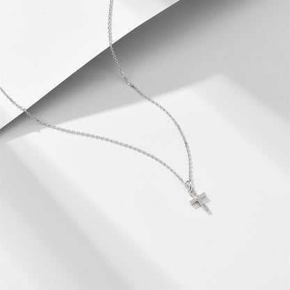 Agnes Cross Necklace (Silver)