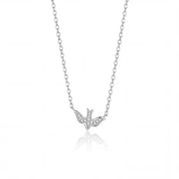 Dove Pendant Necklace (Silver)