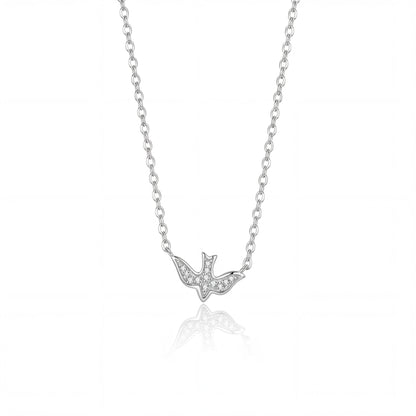 Dove Pendant Necklace (Silver)