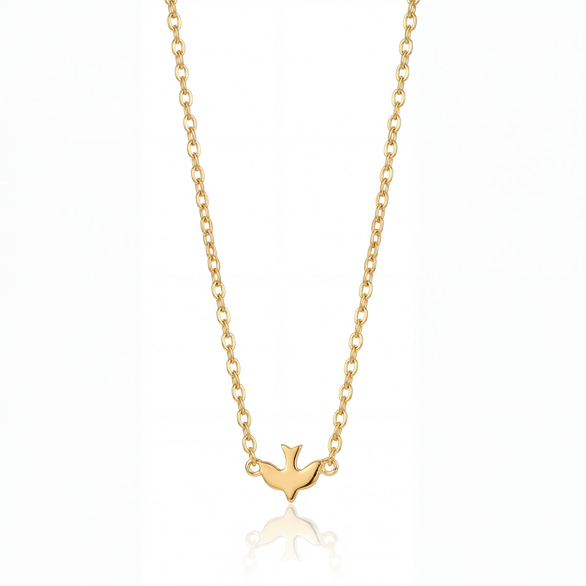 Dove Pendant Necklace (Gold)