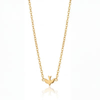 Dove Pendant Necklace (Gold)
