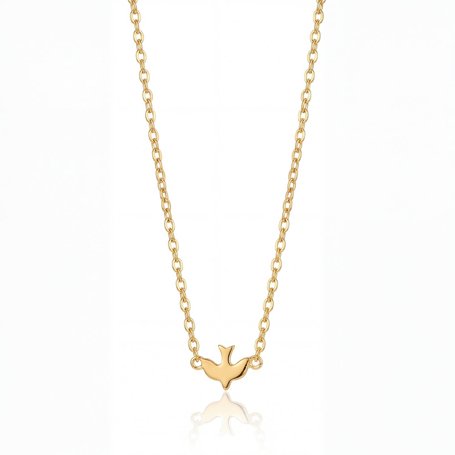 Dove Pendant Necklace (Gold)