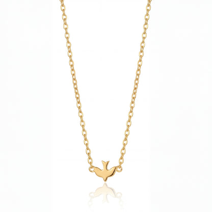 Dove Pendant Necklace (Gold)